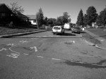 Follow the painted lines, to less traffic! Follow the painted lines, to less traffic!