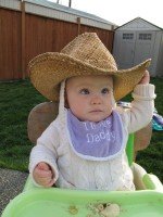 Gwen isn't so sure she wants to be a cowgirl Gwen isn't so sure she wants to be a cowgirl