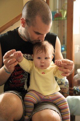 If she could just be as sweet as her dad. If she could just be as sweet as her dad.