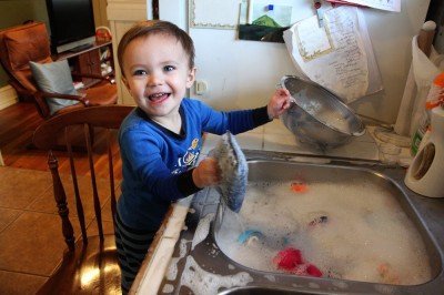 Wash wash, scrub scrub. Wash wash, scrub scrub.