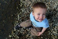 Jack loves the creek.