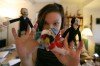 Megan is learning to 'finger puppet' at college. Money well spent.