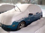 The magic windshield wipers were able to climb out of the snow.