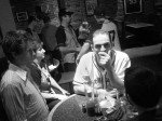 Mike tries not to laugh at my dart abilities. Mike tries not to laugh at my dart abilities.