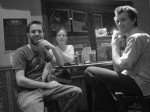 Chin stroking night at the bar. Chin stroking night at the bar.